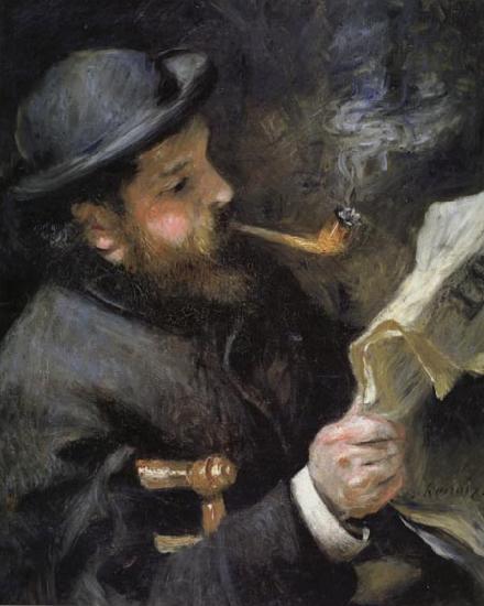 Pierre Renoir Chaude Monet Reading